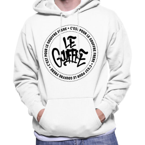 Sweat à Capuche "Le Gouffre" - L, Blanc